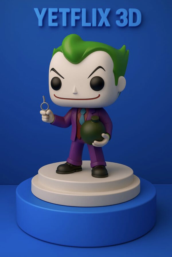 Figura 3D estilo Funko Pop del Joker