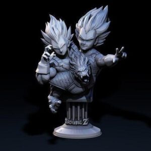 Bust de goku con vegeta